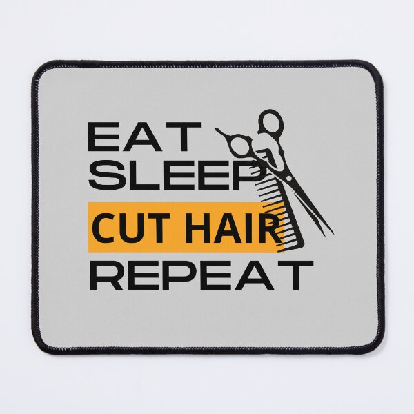 Item preview, Eat Sleep Cut hair Repeat designed and sold by Red Ouane.