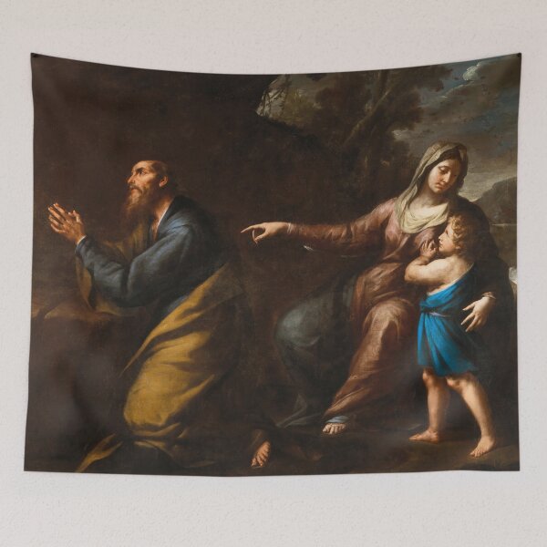 Item preview, Abraham Dismissing Hagar and Ishmael | Andrea Vaccaro | 1655 Renaissance Biblical Art designed and sold by CJET.