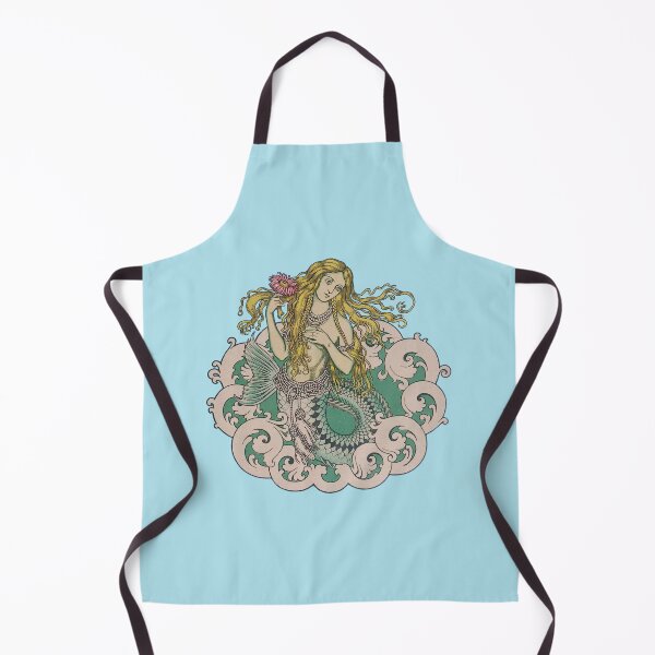 Item preview, Vintage Mermaid Crest - Teal and Pink designed and sold by PopShop !.