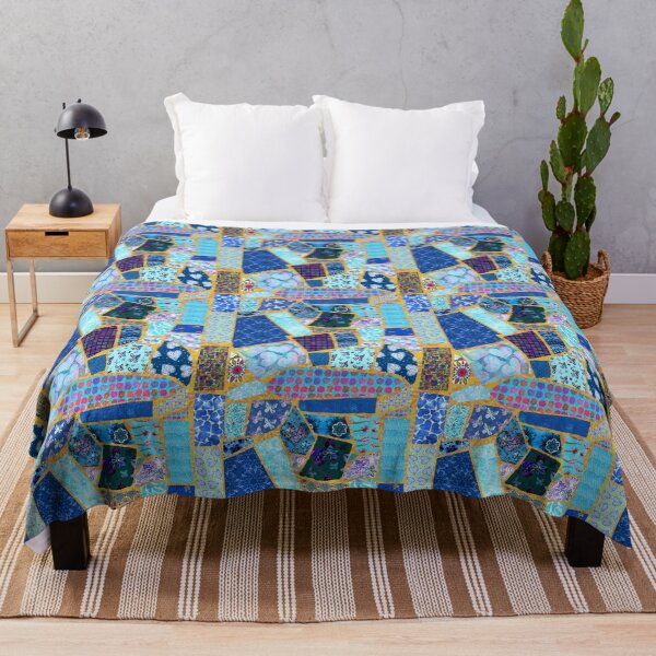 Item preview, Colorful patchwork kintsugi seamless pattern designed and sold by AleFairyland.