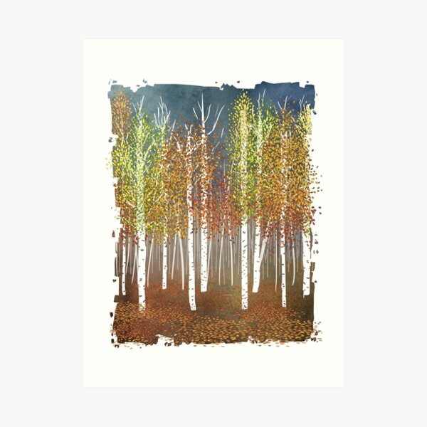 Autumn Aspens Art Print