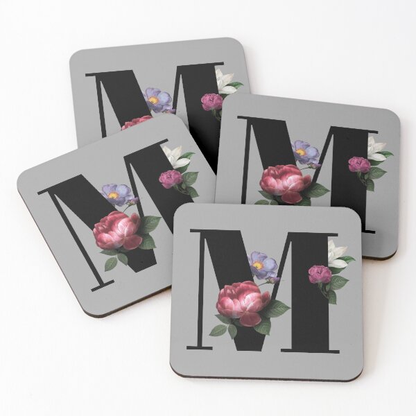 Item preview, Floral Initial - M designed and sold by CulverCrafts.