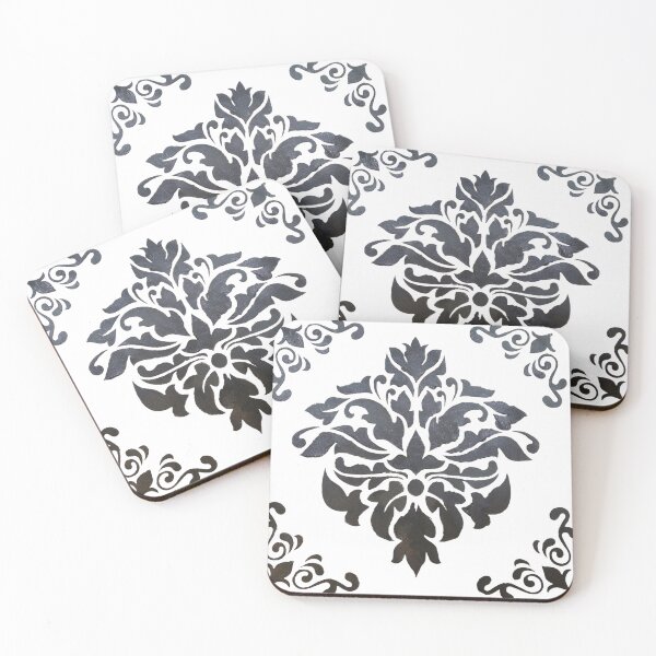 Item preview, Black and white Floral Flourish design designed and sold by Melissa Renee.