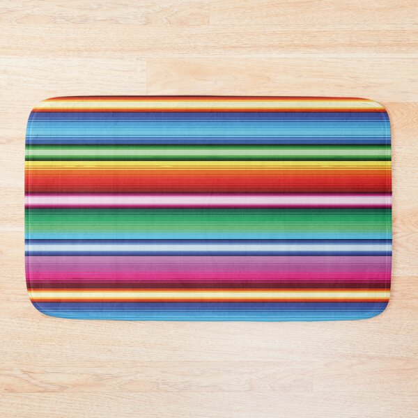 Item preview, Serape Saltillo Mexican serape blanket zerape jorongo neon stripes zarape designed and sold by T-Mex.