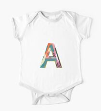Alphabet design letter A One Piece - Short Sleeve
