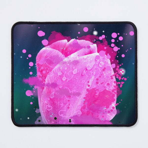 Item preview, Pink Tulips Blossom Watercolor Floral Art designed and sold by Ascooepics.