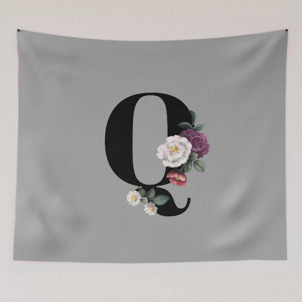 Item preview, Floral Initial - Q designed and sold by CulverCrafts.