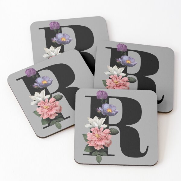 Item preview, Floral Initial - R designed and sold by CulverCrafts.