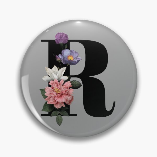 Item preview, Floral Initial - R designed and sold by CulverCrafts.