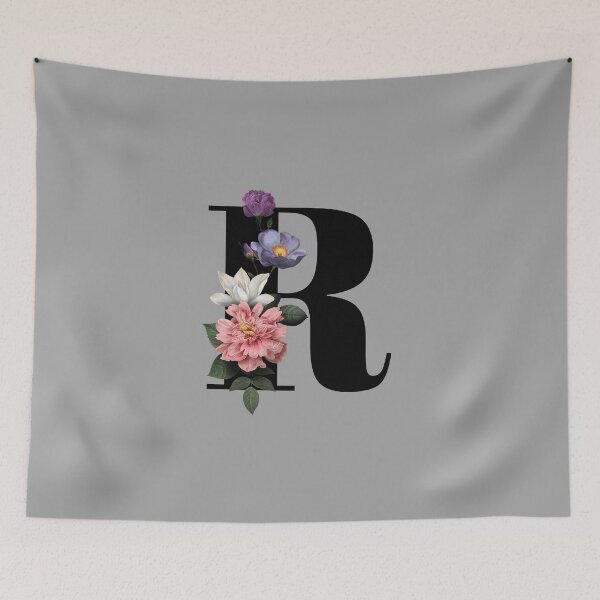 Item preview, Floral Initial - R designed and sold by CulverCrafts.