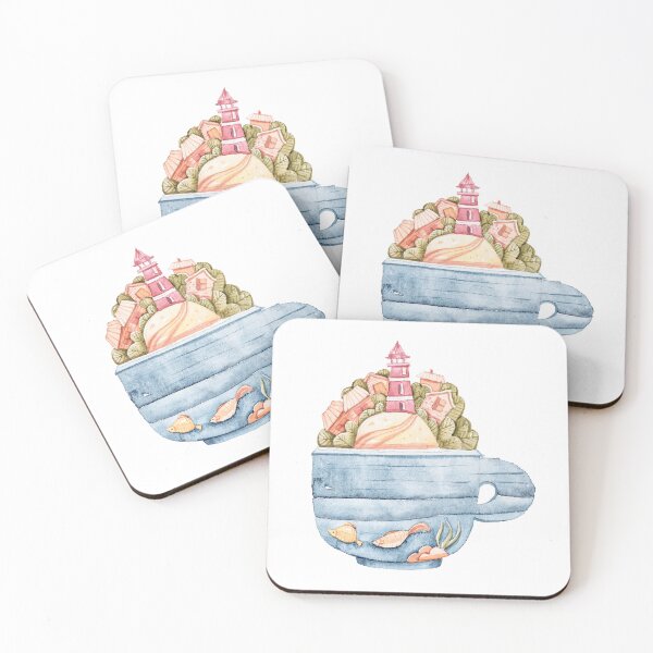 Item preview, Cute hand painted watercolor nautical digital painting designed and sold by tiana-geo.