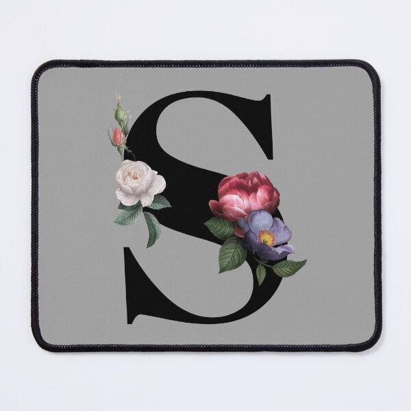Item preview, Floral Initial - S designed and sold by CulverCrafts.