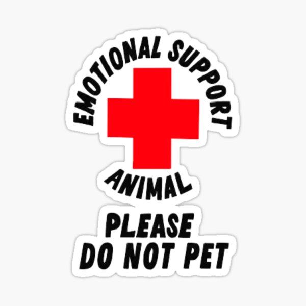 Item preview, emotional support animal, please do not pet designed and sold by REDmoonDeco.