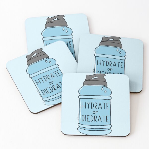 Item preview, Hydrate Or Diedrate Water Bottle designed and sold by PinkLollypop.