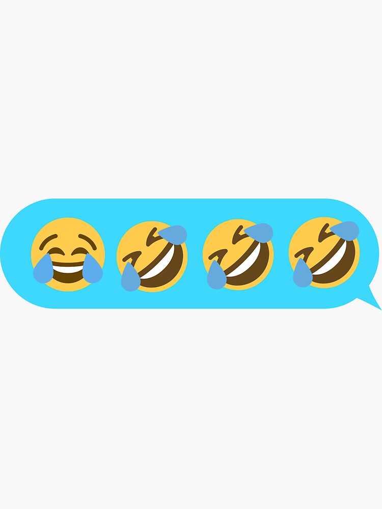 "Texting Emoji's / Laughing" Sticker For Sale By Two7designs | Redbubble