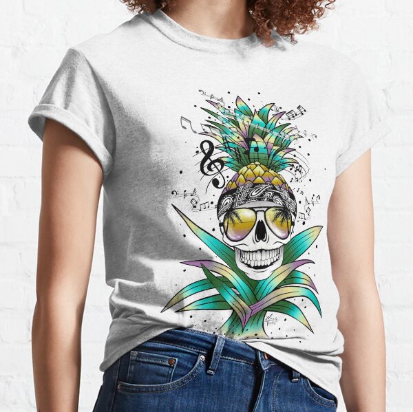 Aloha Rock Skull Classic T-Shirt