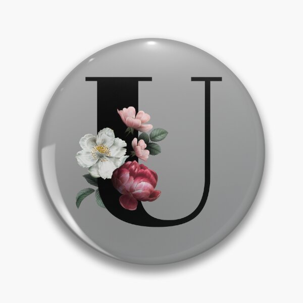 Item preview, Floral Initial - U designed and sold by CulverCrafts.