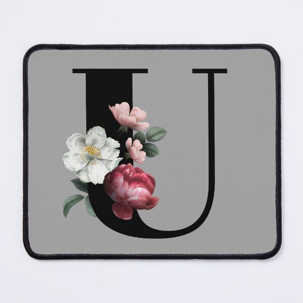 Item preview, Floral Initial - U designed and sold by CulverCrafts.