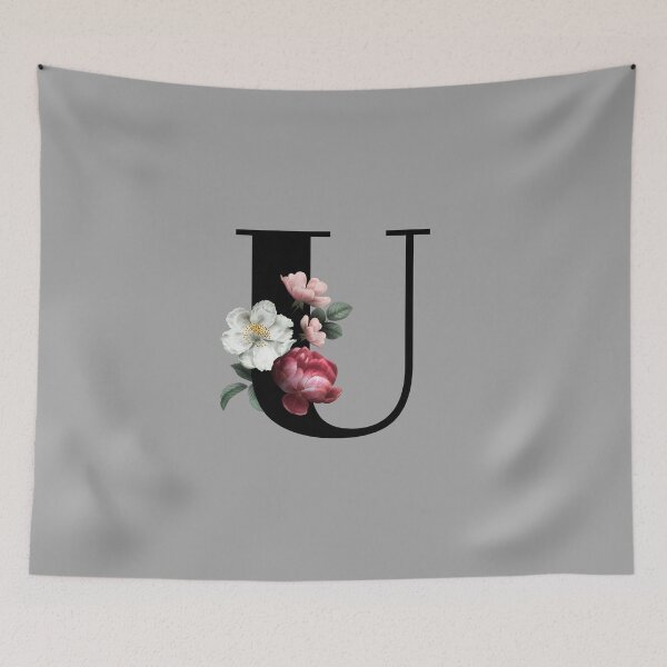 Item preview, Floral Initial - U designed and sold by CulverCrafts.