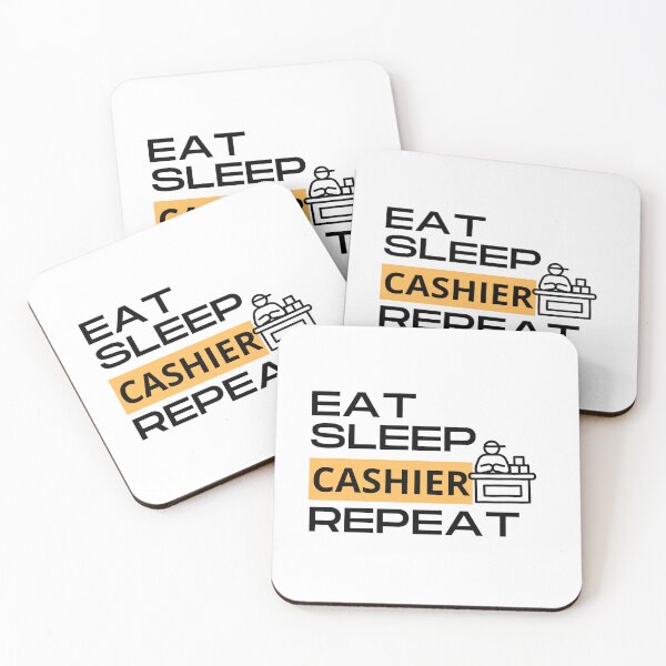 Item preview,  Eat Sleep cashier Repeat designed and sold by Red Ouane.