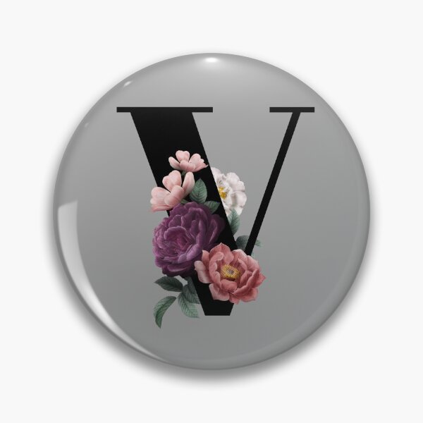 Item preview, Floral Initial - V designed and sold by CulverCrafts.