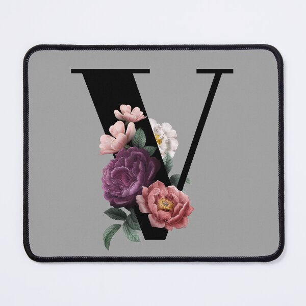 Item preview, Floral Initial - V designed and sold by CulverCrafts.