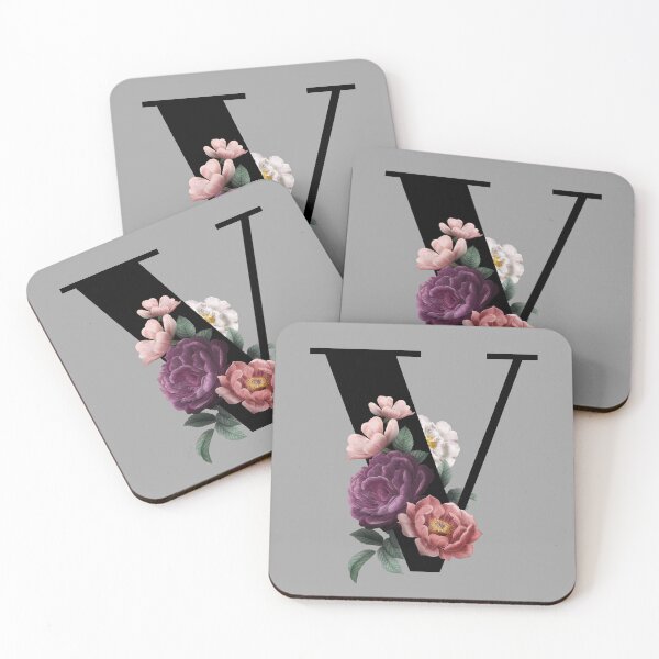 Item preview, Floral Initial - V designed and sold by CulverCrafts.