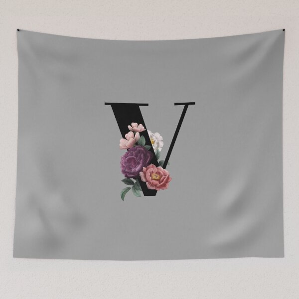 Item preview, Floral Initial - V designed and sold by CulverCrafts.