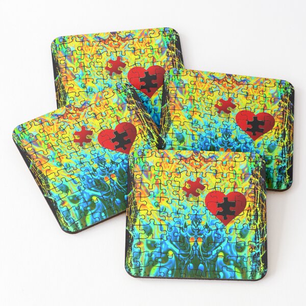 Item preview, Colourful jigsaw puzzle lover design  designed and sold by TipTopTapo.