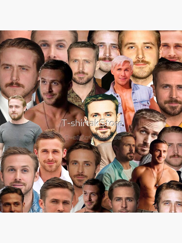 Ryan Gosling Photo Collage Throw Pillow for Sale by T-shirtakStore