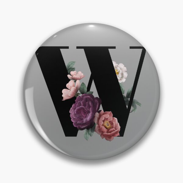 Item preview, Floral Initial - W designed and sold by CulverCrafts.