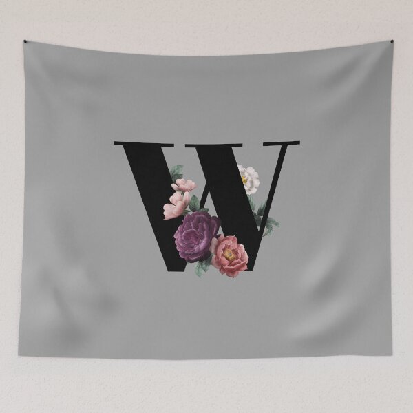 Item preview, Floral Initial - W designed and sold by CulverCrafts.