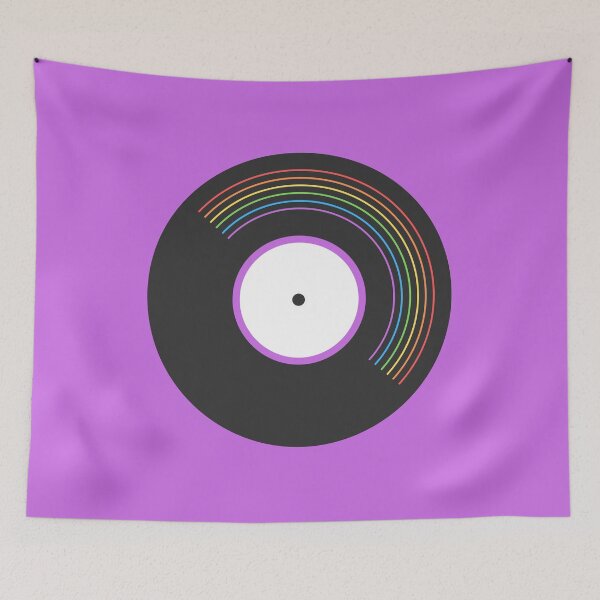 Item preview, Pride Rainbow Vinyl Record Purple designed and sold by littlecornershop.