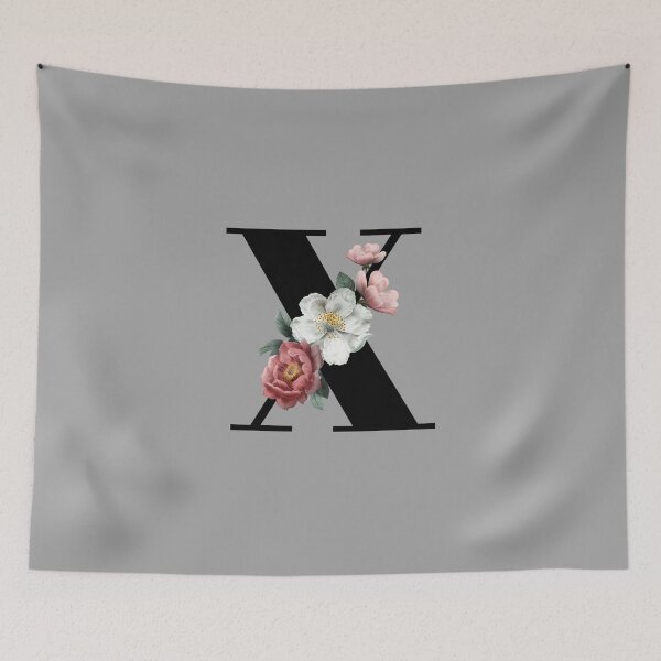 Item preview, Floral Initial - X designed and sold by CulverCrafts.