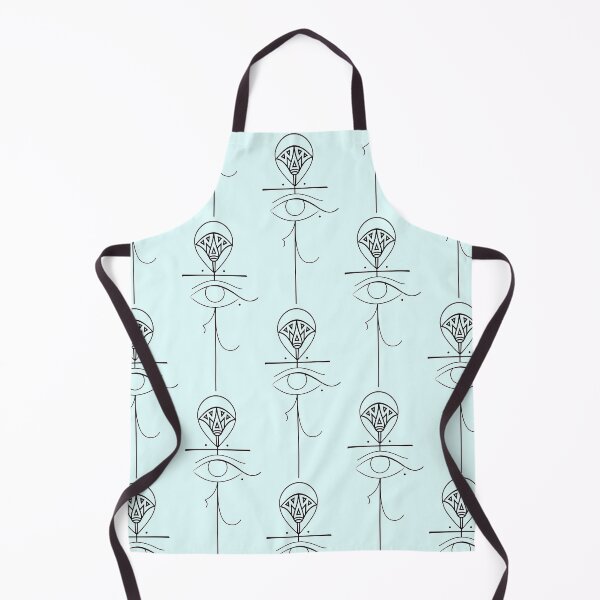 Item preview, Ankh with Eye of Horus & Egyptian Lotus flower drawing  designed and sold by ABIR ILLUSTRATION.
