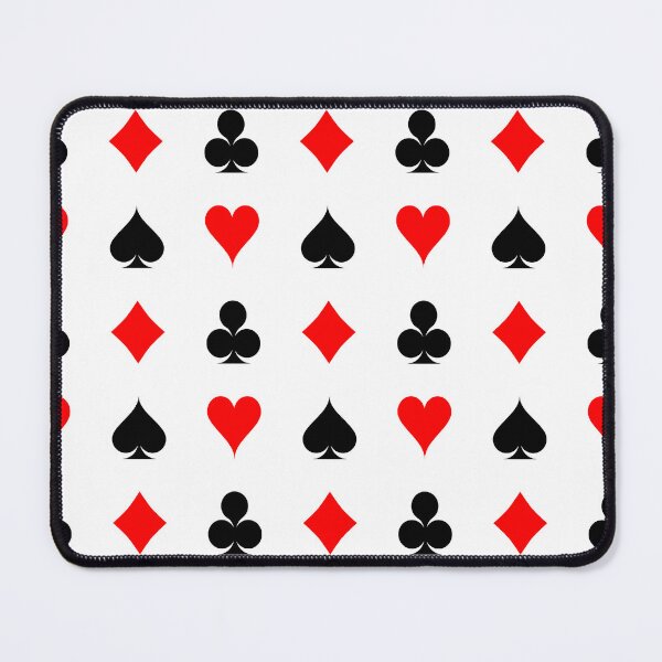 Item preview, Red and Black Playing Card Suit Pattern designed and sold by Bumblefuzzies.