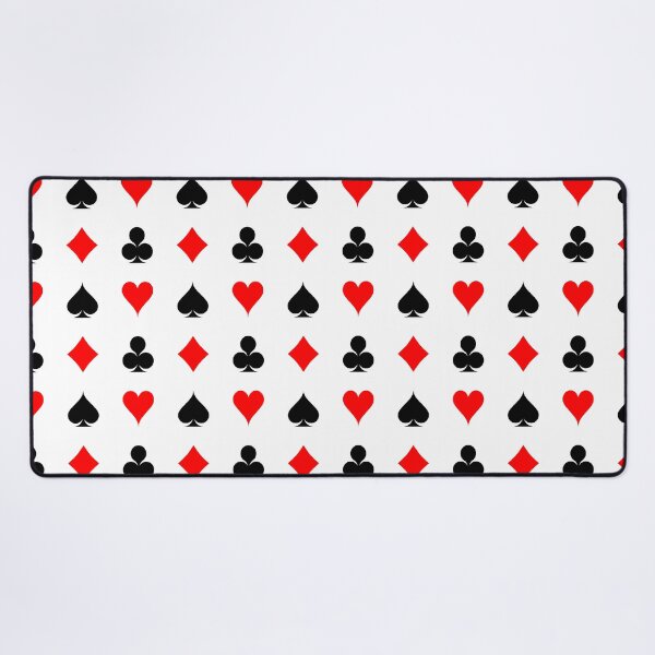Item preview, Red and Black Playing Card Suit Pattern designed and sold by Bumblefuzzies.