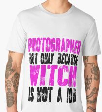 Photographer Witch Men's Premium T-Shirt
