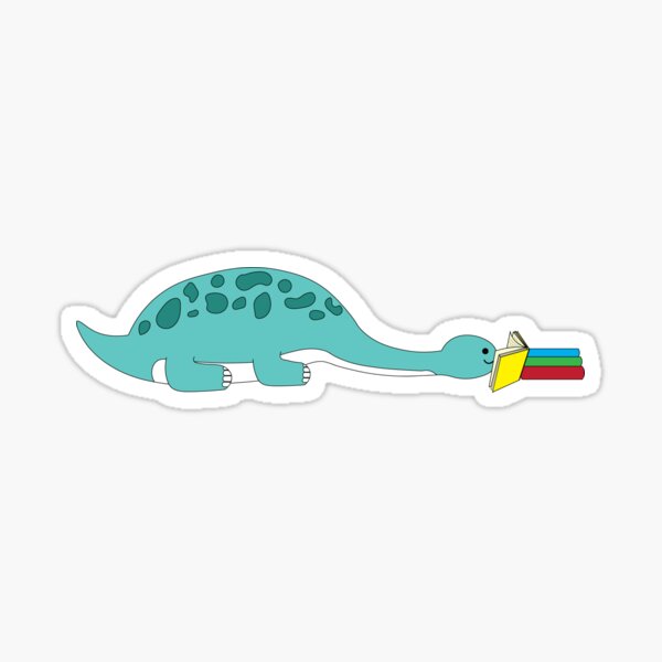 Item preview, Dino Reading Books Sticker designed and sold by NamAmorArtis.