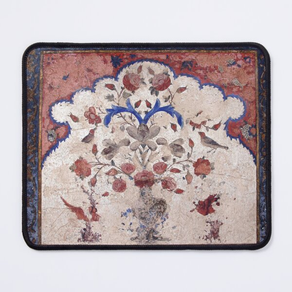 Item preview, Persian Miniature Floral Fresco Red Roses and Birds designed and sold by worldways.