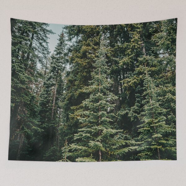 Item preview, Alpine Evergreen Forest in the Mountains in Summer designed and sold by Amy Mitchell.