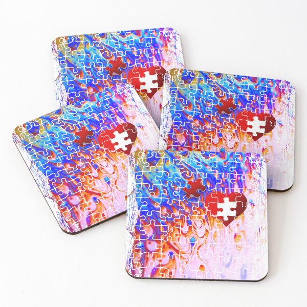 Item preview, Colourful jigsaw puzzle lover design  designed and sold by TipTopTapo.