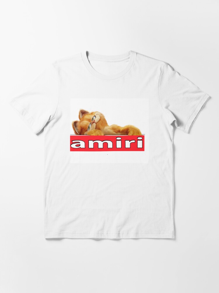 Red amiri Skulls Golden Essential T-Shirt for Sale by edubyte
