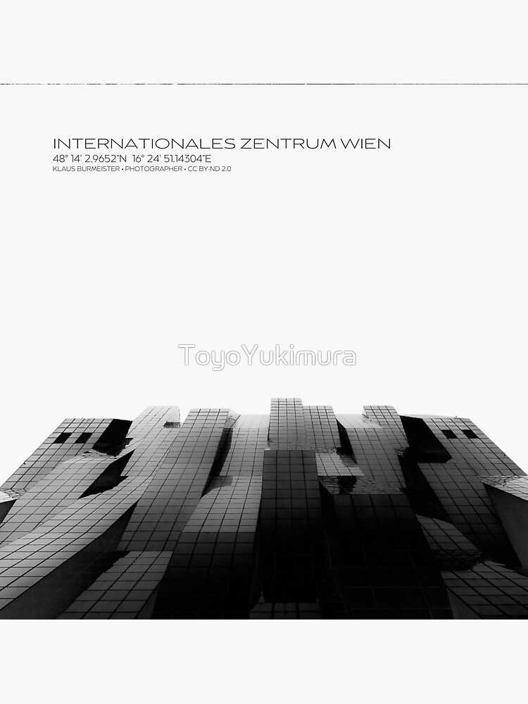 "Creative Commons Architecture • Internationales Zentrum Wien" Sticker