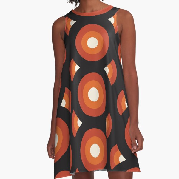 Item preview, Retro 60s 70s Geometric Pattern designed and sold by VintageRetroDep.