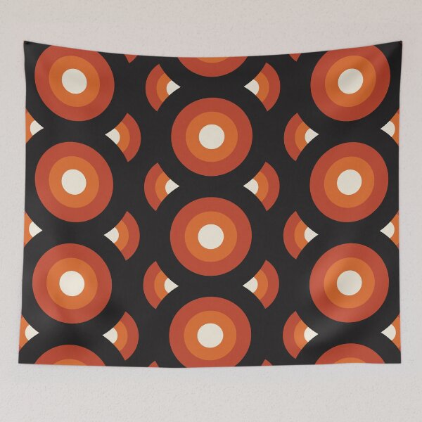 Item preview, Retro 60s 70s Geometric Pattern designed and sold by VintageRetroDep.