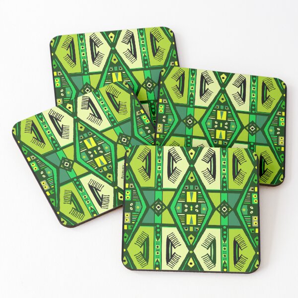 Item preview, Manjak African Wax Textile "Cachieu" Green designed and sold by Tony Cisse.