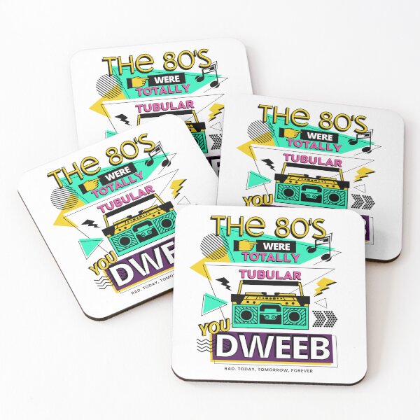 Item preview, Funny Retro 80's Boombox Design Tubular Rad Dweeb designed and sold by SpEnMaDesigns.
