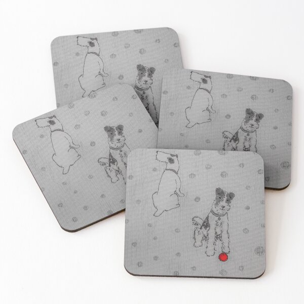 Item preview, Vintage Style Terriers Mixed Media in Black and White designed and sold by TurnipWilson.