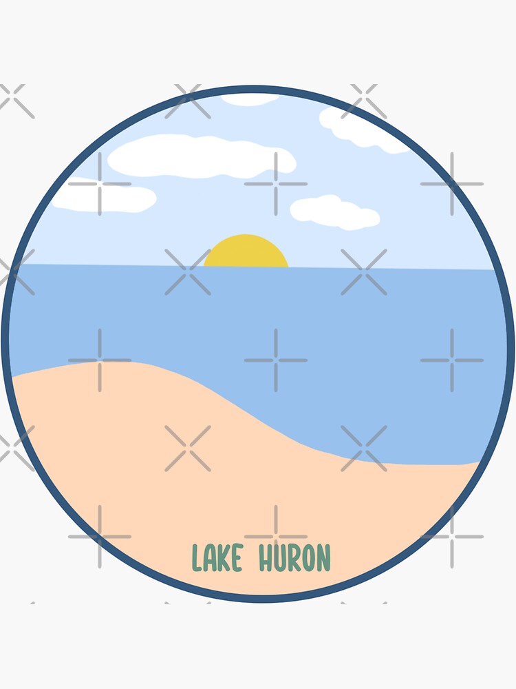 "Lake Huron" Sticker for Sale by dalymeg Redbubble